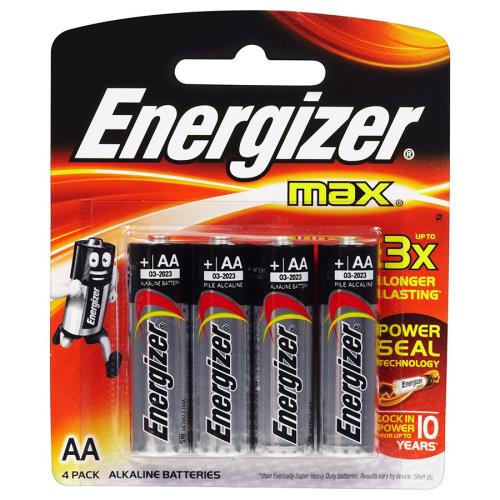 Energizer Max Batteries Aa - 4 Pack